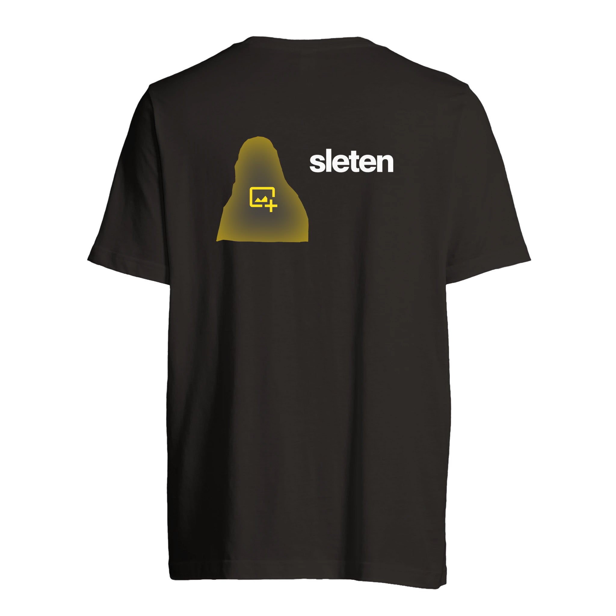 Tilpasset T-skjorte "sleten" sort